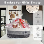 Dog Toy Basket Gift Basket Empty, Woven Storage Baskets for Towels, Cute Dog Storage Bins with Handles, Small Cotton Rope Bas