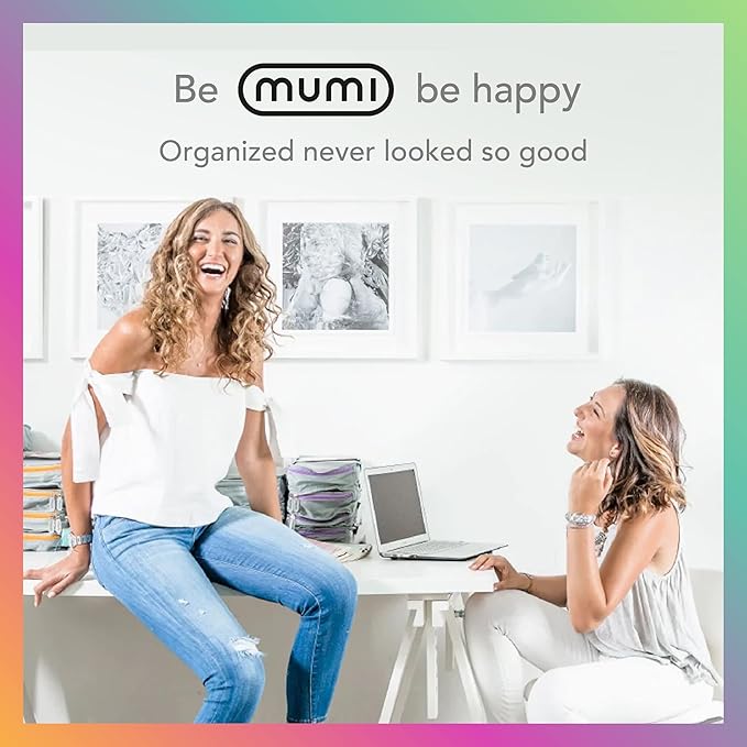 MUMI Packing Cubes - 5 Compression Packing Cubes for Travel, Luggage Organizer Bags for Suitcases, Carry-On, Duffle or Backpa