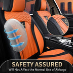 FLORICH Seat Covers for Cars, Waterproof Automotive Seat Covers, Leather Car Seat Covers 2 Pack, Universal Front Seat Cushion