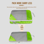 8 Set Compression Packing Cubes for Travel, Expandable Luggage Organizer with Shoe Bag & Laundry Bag - Lightweight Suitcase &