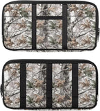 Sun Visor Organizer for Trucks,Branch Pattern Car SUV Storage Pouch Holder with Multi-Pocket Zipper Document Holder for Insurance, Pen, Chapstick