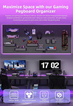 Revamp Your Space With A Versatile Pegboard Kit - Effortlessly Organize Home, Office, And Gaming Setup With Customizable Hang