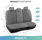 Road Comforts Full Set Leather Mesh Car Seat Cover - Front and Rear, Breathable & Stylish, Airbag Compatible, Universal Fit f