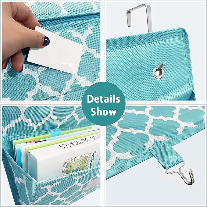Over the Door File Organizer, Hanging File Folders, Wall Organizers and Storage for Mail, Magazine, Notebooks, Planners, Offi