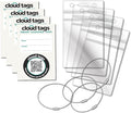 Davis Group Cloud Tags Luggage Tags, Programmable QR Code Labels for Luggage, Smart Luggage Tag Set to Store Information for 