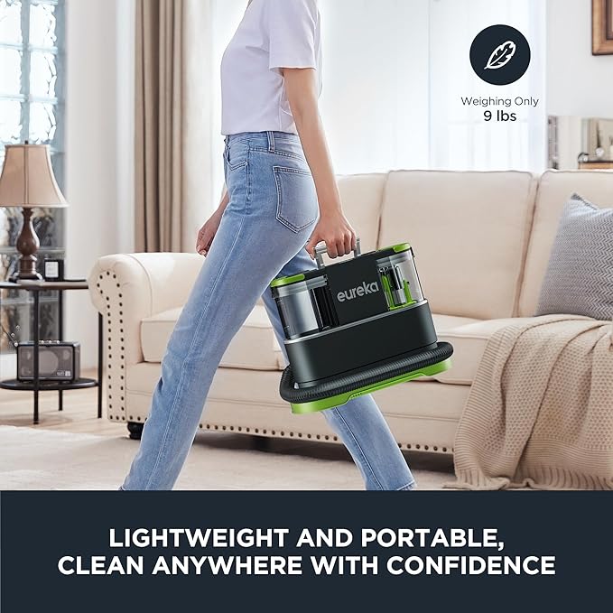 EUREKA Portable Carpet and Upholstery Cleaner, Spot Cleaner for Pets, Stain Remover for Carpet, Area Rugs, Upholstery, Coache