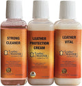 Leather Master Strong Leather Care Bundle - 250 ml Exceptional Leather Care Stain Remover, Protector and Polish Kit. Made to 