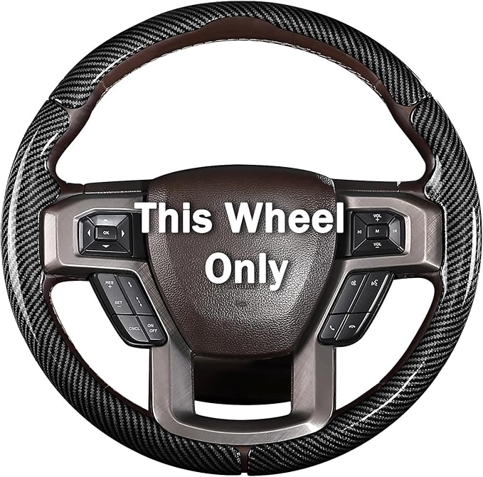 Steering Wheel Cover for Ford F150 2015-2020/ F250 2017-2022/ F350 2017-2022/ F450 2017-2022/ F550 2017-2022/ Ford Expedition 2018-2021 Steering Wheel Protector for Ford Steering Wheel Accessories
