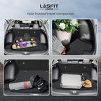 LASFIT Cargo Mat with Backrest Mat for Honda HRV 2023-2026 & for Acura ADX 2025-2026, All Weather TPE Custom Fit Trunk Mat Cargo Liner with Seatback Mat Accessories, Black