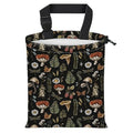 Car Trash Bag Large Hanging Can for Back of Seat, Cute Waterproof Car Garbage Bag for Vehicle, Travelling, Outdoor Cute Boho Mushroom
