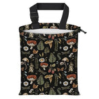 Car Trash Bag Large Hanging Can for Back of Seat, Cute Waterproof Car Garbage Bag for Vehicle, Travelling, Outdoor Cute Boho Mushroom
