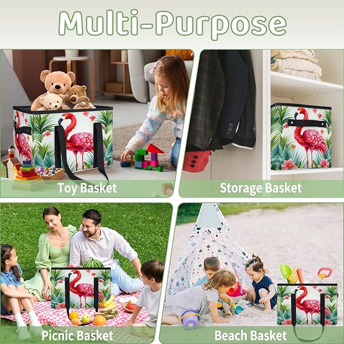 Reusable Grocery Bags Heavy Duty Shopping Bags Foldable Large Tote Bags with Long Handles & Hard Bottom