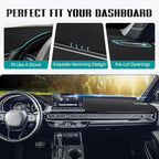 FIILINES Dash Cover for 2022-2025 Honda Civic, Dashboard Mat Accessories Dash Cover Sunshade Nonslip Mesh Protector No Glare 