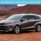 Sienna Specific Side Window Sun Shades, 2021-2025 Rear Vehicle Interior Shade for Baby Mesh Covers, Breathable, UV Protection and Heat Insulation (Sienna (2021-2025), Rear Side-2pcs)