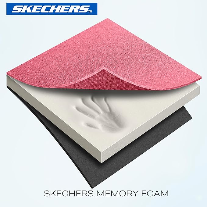 Skechers Pink Steering Wheel Cover, Memory Foam Car Steering Wheel Cover,14.5-15inch Anti-Slip Safety Comfortable Desgin, Uni