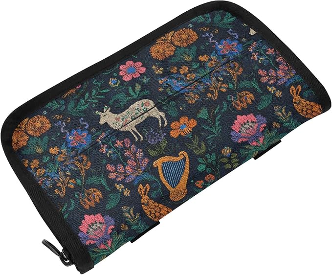 Car Tissue Holder Car Visor Organizer Tissue Box Holder for Car Sun Visor Organizer with Car Vehicle Accessories Essentials Interior for Women Men Dark Harp Sheep Flowers Embroidery