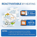 Silica Gel Packets 5 Gram 150 Pack, Color-Indicating Rechargeable Desiccant Packs Moisture Absorber for Food Storage, Electro