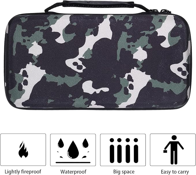 khanka Hard Travel Case for Halo Bolt 58830/57720 / Air 58830 / ACDC Max 55500 mWh Portable Emergency Power Kit, Portable Phone Laptop Charger, Case Only (Camouflage)