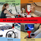 Cup Holder Phone Holder Mount for Car - Universal Adjustable Expander Cradle Hands-Free Driving - Compatible with All Smartphones Car Mount for iPhone Samsung Google Android Mobile Accessories Red