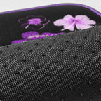CAR PASS Butterfly Steering Wheel Cover and Waterproof Car Floor Mats,Purple Car Mats 14.5-15inch Steering Wheel Covers Unive