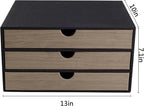 Fashion Multicolor Collocation Leather Desk Organizer File Cabinet Executive Office Supplies Desktop Filing A4 Contract Docum