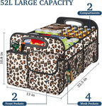 Femuar Car Trunk Organizer, Trunk Storage Organizer with Large Capacity Waterproof Collapsible Trunk Organizer for Car Suv/Je
