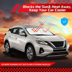 ARISMOTOR Windshield Sun Shade for N-issan Murano 2015-2024, Custom Fit Foldable Front Window Sunshade Sun Visor Protector, Block UV Rays Keep Your Car Cooler