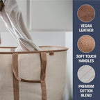 CleverMade Collapsible Laundry Tote 2-Pack (50L) – Foldable Carry-All Storage Bin for Laundry, Car Trunk, RV, Dorm & Home Org