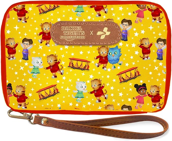 KeepGoing Daniel Tiger’s Travel First Aid Kit for Kids – 130 Pc. for Car, Home, Purse, Diaper Bag & Backpack with Latex-Free 