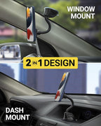 Scosche MXWDL Magnetic Cell Phone Car Mount, Suction Cup Phone Holder for Car Dashboard/Windshield with Extra Strong Magnet and Thick Metal Plate Compatible with iPhone, Samsung, and All Devices