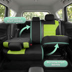 FH Group Automotive Car Seat Covers Full Set Premium 3D Air Mesh Front Seat Covers, Airbag Compatible & Split Bench Cover Uni