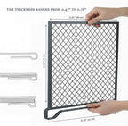 Nexu 6-Pack Metal Mesh Shelf Dividers for Closet Organization, Ultra-Stable Under-Shelf Hook Design, Matte Non-Slip Heavy Dut