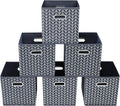 11 Inch Cube Storage Bins , Fabric Cube Organizer Bins with Handle, Foldable Cube Bins for Cloth or Accessary Storage, 11x11x