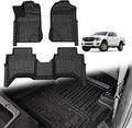 TripleAliners Truck Mat Compatible with 2024-2026 Ford Ranger SuperCrew Accessories, Floor Mats Heavy Duty Custom Fit All Weather Protection TPE Pickup Liner