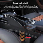 2 Pack Car Seat Gap Filler Organizer Universal Car Gap Seat Filler for Cars & SUVs，Space-Saving Car Organizer Storage Box，Prevents Item Drops，Car Seat Gap Filler for Clutter-Free Interior