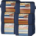 Fab totes 24 Gallons Clothes Storage,Foldable Thick Fabric Blanket Storage Bags,Containers for Organizing Bedroom, Closet, Cl