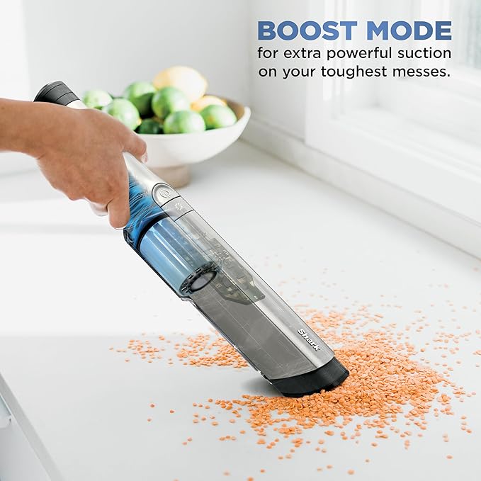 Shark WANDVAC Power PET Cordless Hand Vac, Ultra-Lightweight & Portable with Powerful Suction & Boost Mode, NEW FurFins Tool 