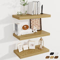 Fun Memories 24 x 12 Inch Deep Floating Shelves, 12 Inch Deep Rustic Wooden Book Shelf, Extra Deeper & Thicker Hanging Shelve