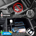 Autorder Center Console Organizer for 2019-2024 Kia Forte Accessories Armrest Storage Box Secondary Insert Tray with 2 Color Mats