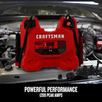 CRAFTSMAN 1000A Car Battery Jump Starter and Portable Power Station, 3-in-1 Solution, 12V DC and 2.4A USB Charging, for 12V
