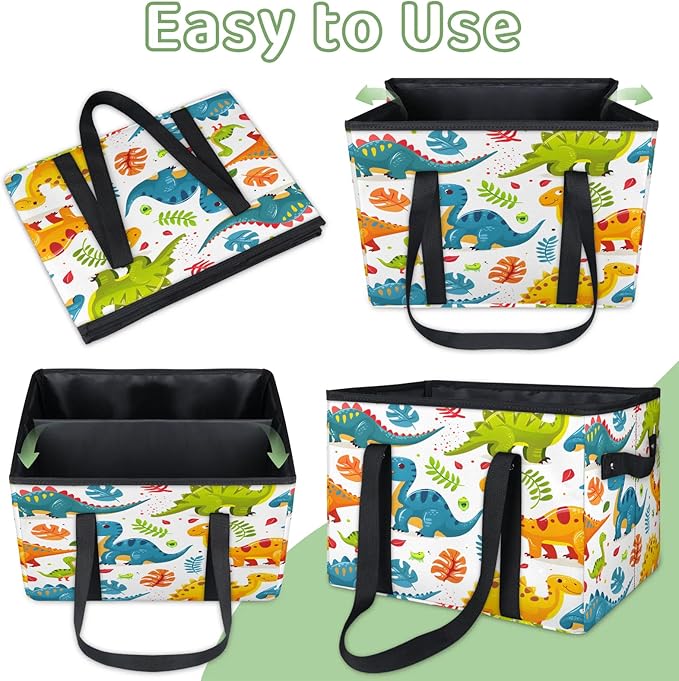 Reusable Grocery Bag, Foldable Large Shopping Tote Bag for Groceries Kitchen Picnic Car Trunk