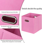 STOREONE Fabric Storage Bins Cubes Baskets Containers-(11X11X11) with Dual Handles for Shelf Closet, Nursery Home ， Bedroom O