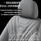 Coverado Car Seat Covers, Car Seat Covers Front Seats, 2-Pack Front Seat Cover, Nappa Leather Waterproof Seat Covers, Car Sea