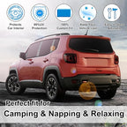 TINGLU Window Shades for Jeep Renegade 2015-2024 Accessories Car Side Full Windows Rear Triangular Windshield Sun Shade Sun UV Rays Privacy Protection for Camping Napping 8PCS