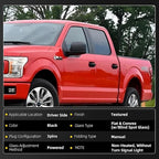 Dasbecan Left Driver Side Door Mirror Compatible with Ford F150 2015-2020 Non-Heated With Blind Spot glass Without Turn Signal Light Without Puddle Light Replace#FL3Z17683AK (3Pins) Black