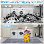 Cute Yellow Ducks Laundry Basket Collapsible Laundry Hamper Oxford Storage Bin for Clothes Storage, Toy Organizer, Books and 