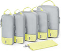 BAGSMART 6 Set /4 Set/2 Set Compression Packing Cubes for Travel, Lightweight Luggage Organizer Bags, Durable Space Saver Bag