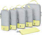 BAGSMART 6 Set /4 Set/2 Set Compression Packing Cubes for Travel, Lightweight Luggage Organizer Bags, Durable Space Saver Bag
