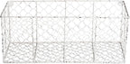 DII Chicken Wire Collection Farmhouse Vintage Wall Baskets, Assorted Basket, Antique White