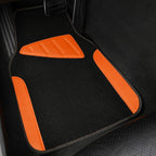 CAR PASS Waterproof Universal Fit Car Floor Mats, Faux Leather Car Carpet Mats,Car Mats with Anti-Slip Nibbs Backing & Driver